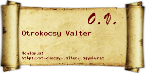 Otrokocsy Valter névjegykártya